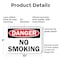 Signmission No Smoking Danger Sign, Plastic, 10in W x 7in L, 2PK OS-2PACK-DS-P-710-L-19452 - alternate 4